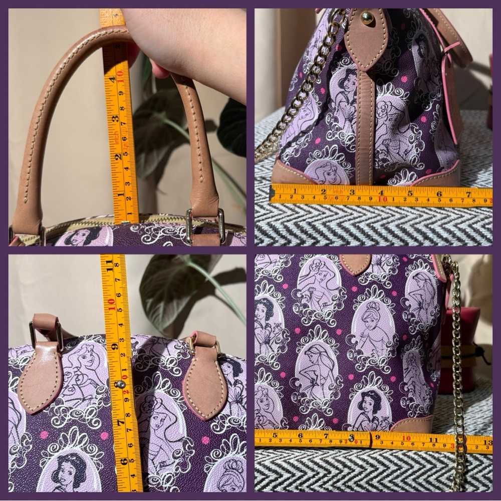 Dooney & Bourke Purple Princess-Print Satchel - Picture 14 of 16